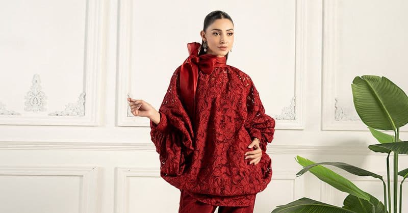 Embroidered Silk Fabric (1Pc) | LF-CH2 thumbnail