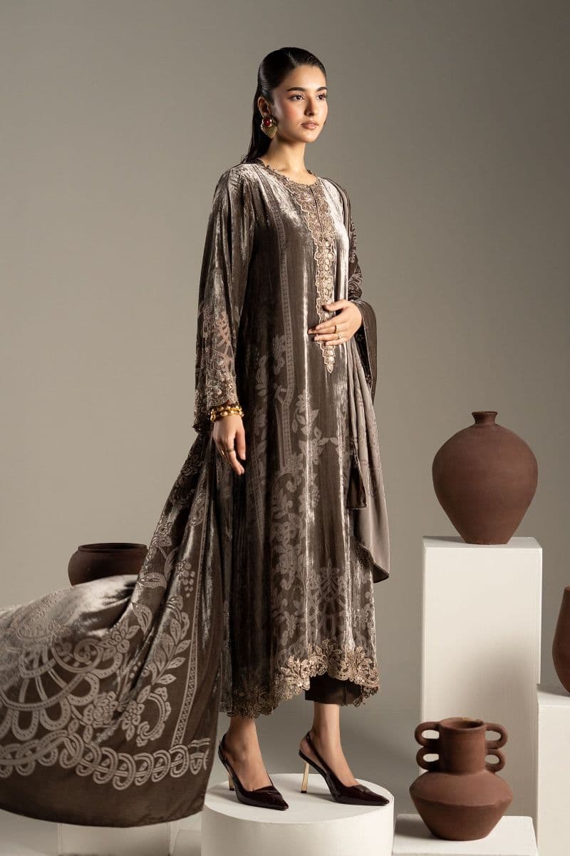 3 Piece Embroidered Palachi Suit