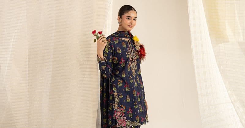 3 Piece Embroidered Khaddar Suit thumbnail