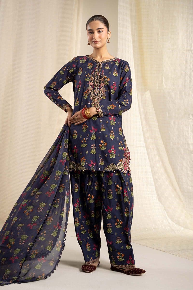 3 Piece Embroidered Khaddar Suit thumbnail