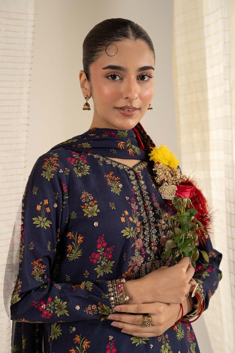 3 Piece Embroidered Khaddar Suit thumbnail