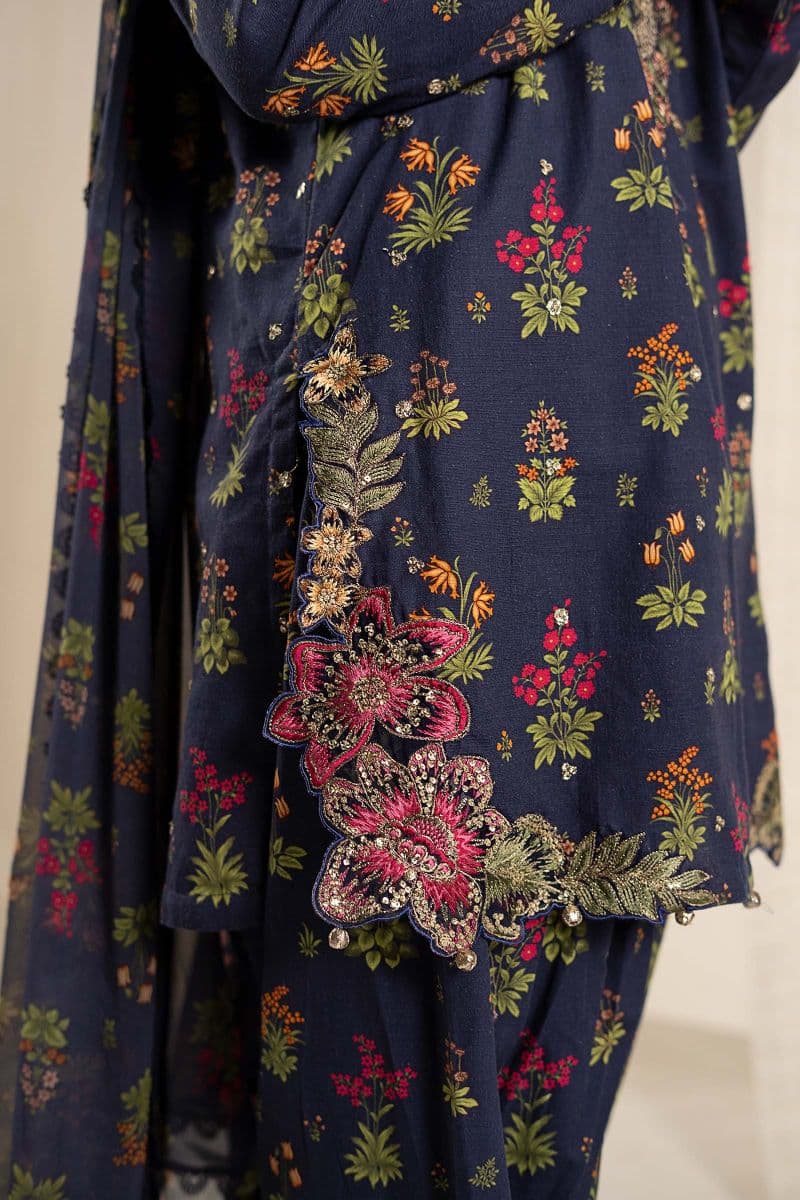 3 Piece Embroidered Khaddar Suit thumbnail
