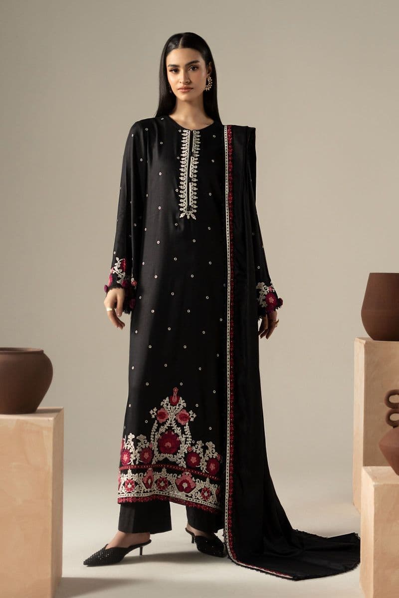 3 Piece Embroidered Marina Twill Suit thumbnail