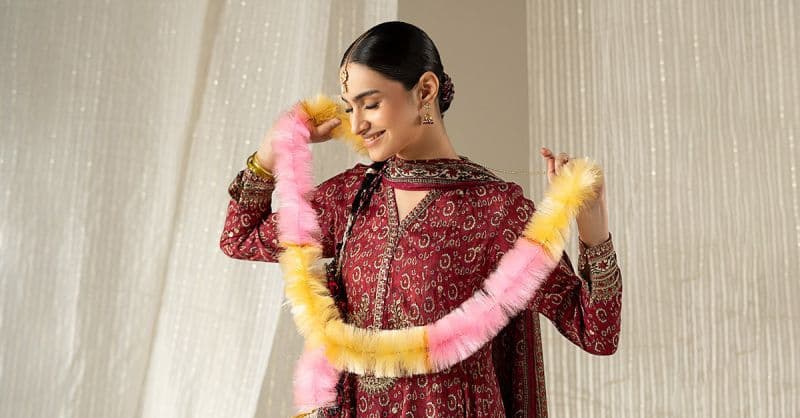 3 Piece Embroidered Raw Silk Suit thumbnail