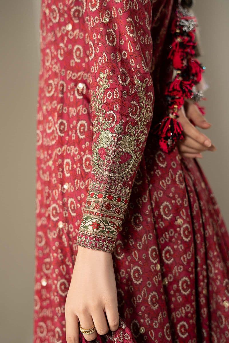 3 Piece Embroidered Raw Silk Suit thumbnail