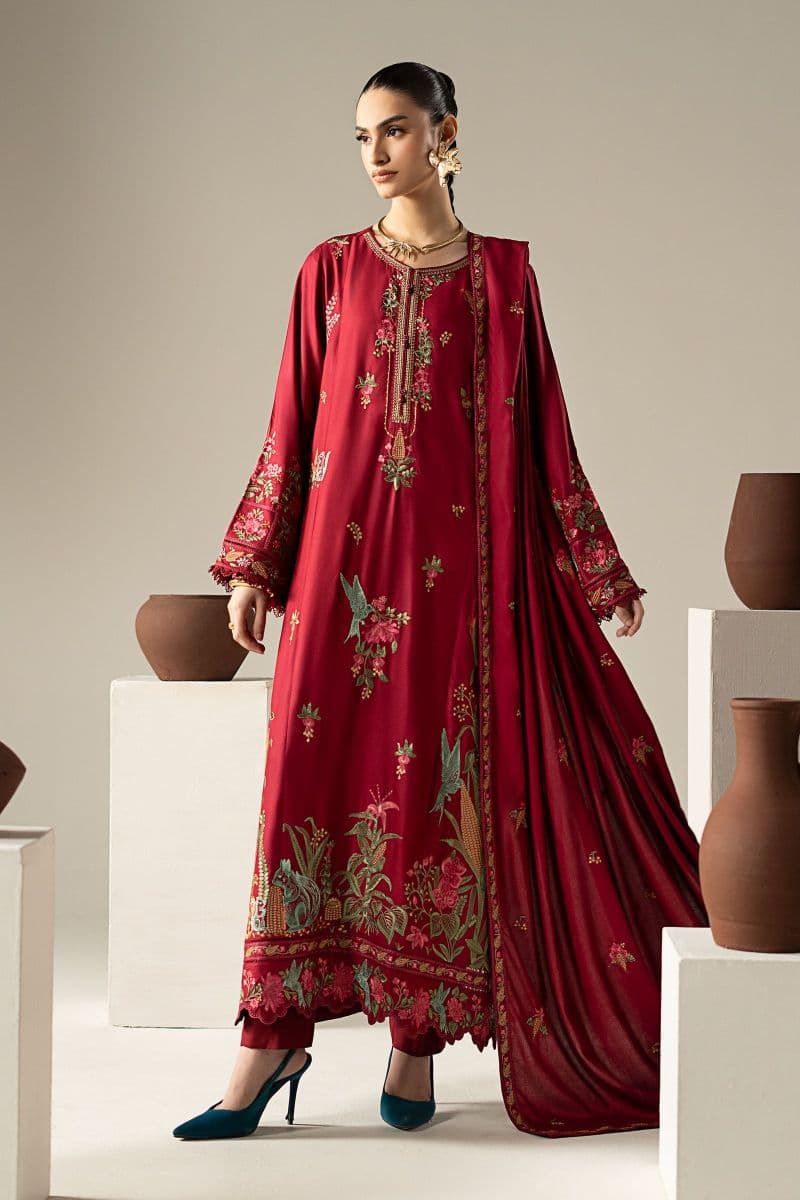 3 Piece Embroidered Linen Suit thumbnail