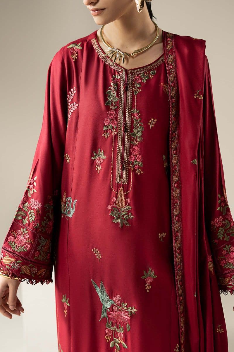 3 Piece Embroidered Linen Suit thumbnail