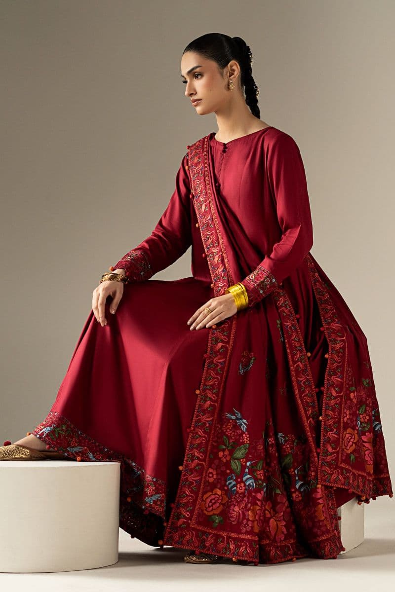 3 Piece Embroidered Linen Suit thumbnail