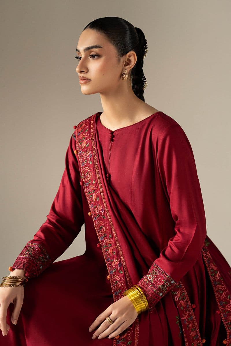 3 Piece Embroidered Linen Suit thumbnail