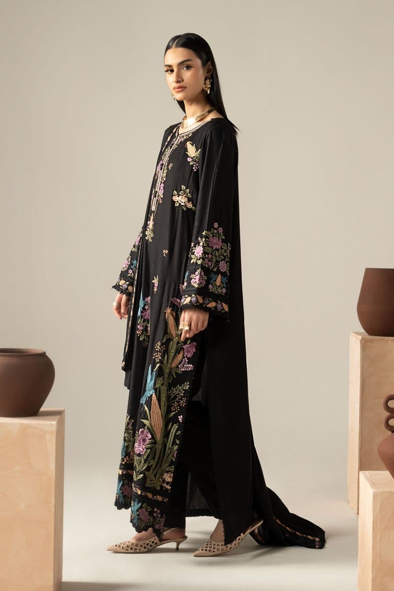 3 Piece Embroidered Linen Suit thumbnail