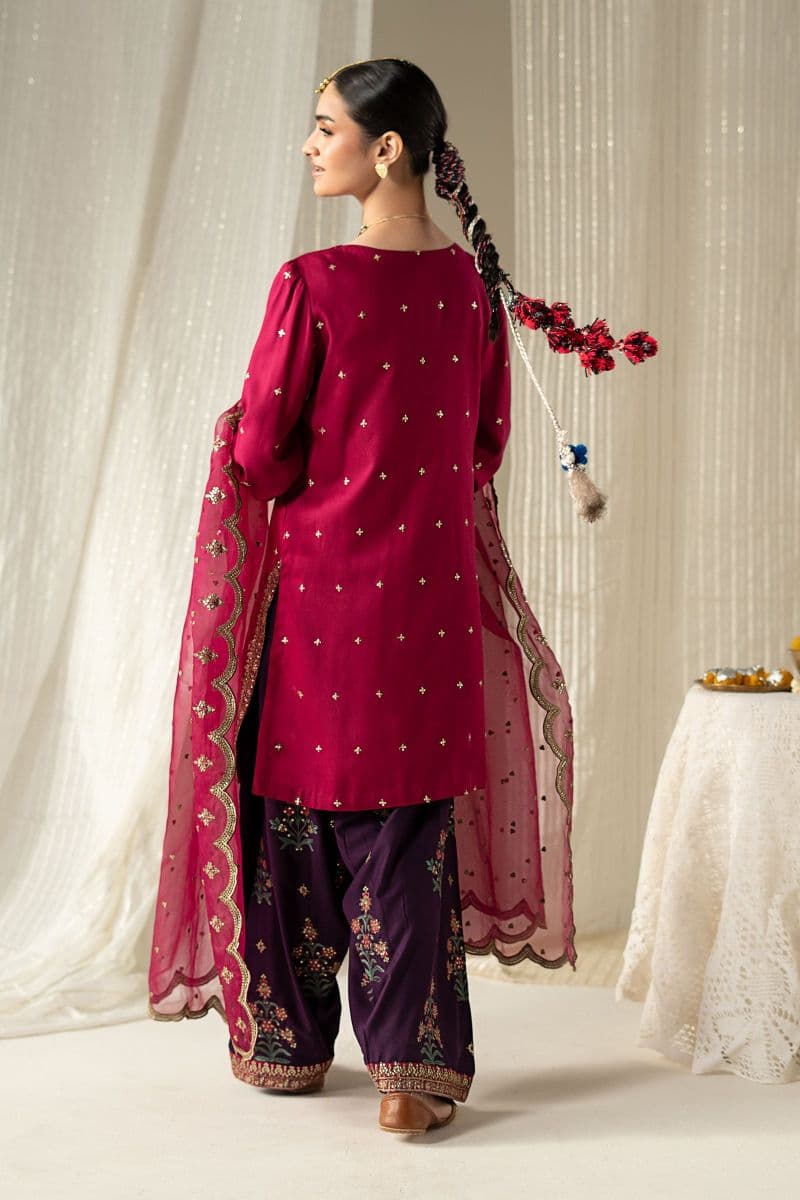 3 Piece Embroidered Linen Suit thumbnail