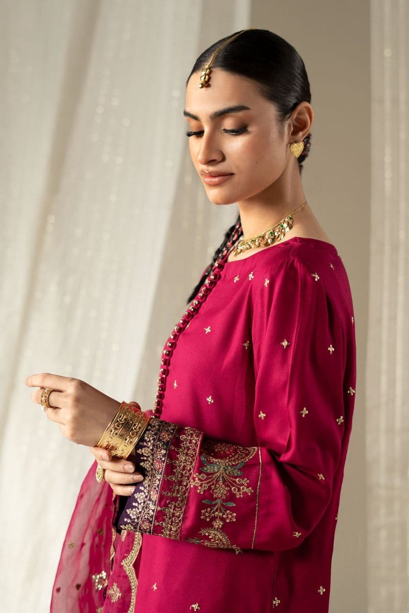 3 Piece Embroidered Linen Suit thumbnail