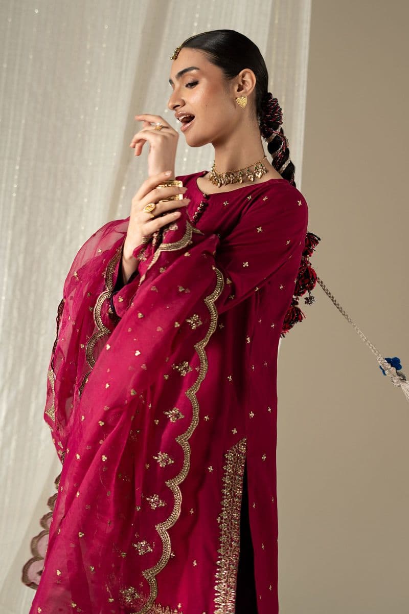 3 Piece Embroidered Linen Suit thumbnail