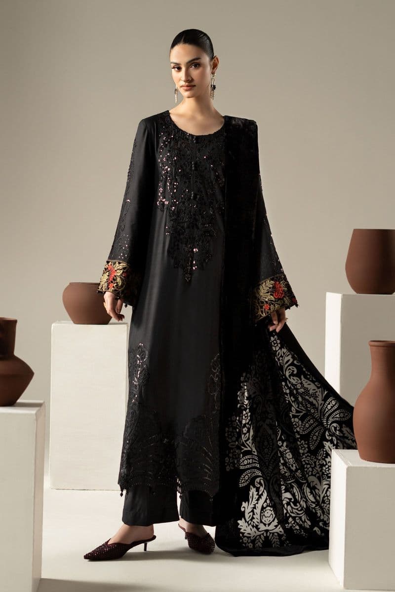 3 Piece Embroidered Linen Suit thumbnail