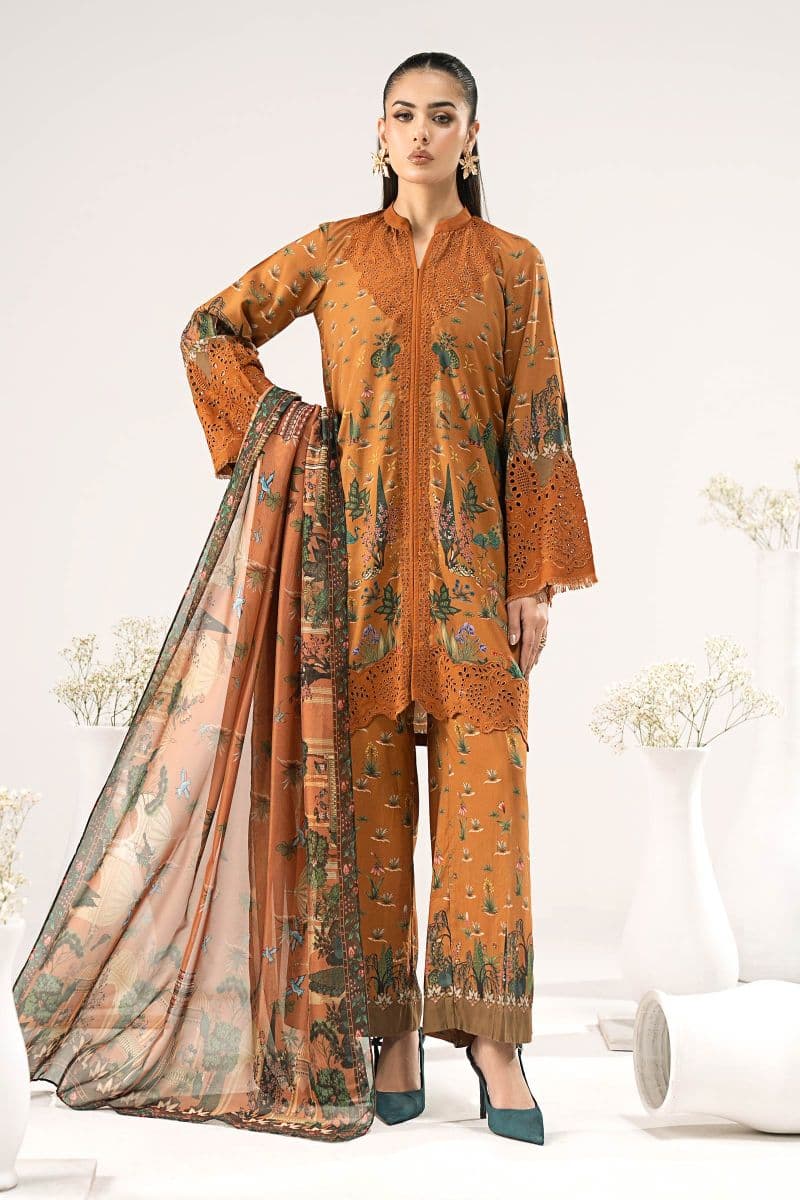 3 Piece Embroidered Linen Suit thumbnail