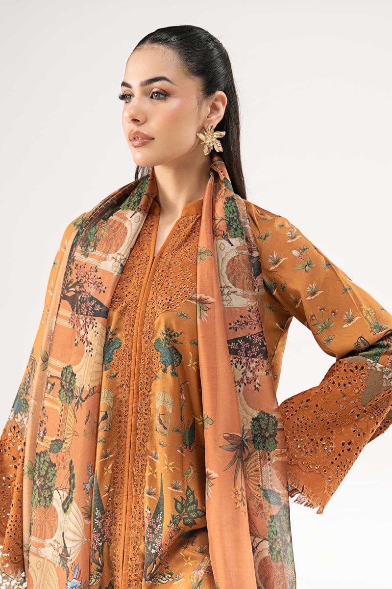 3 Piece Embroidered Linen Suit thumbnail