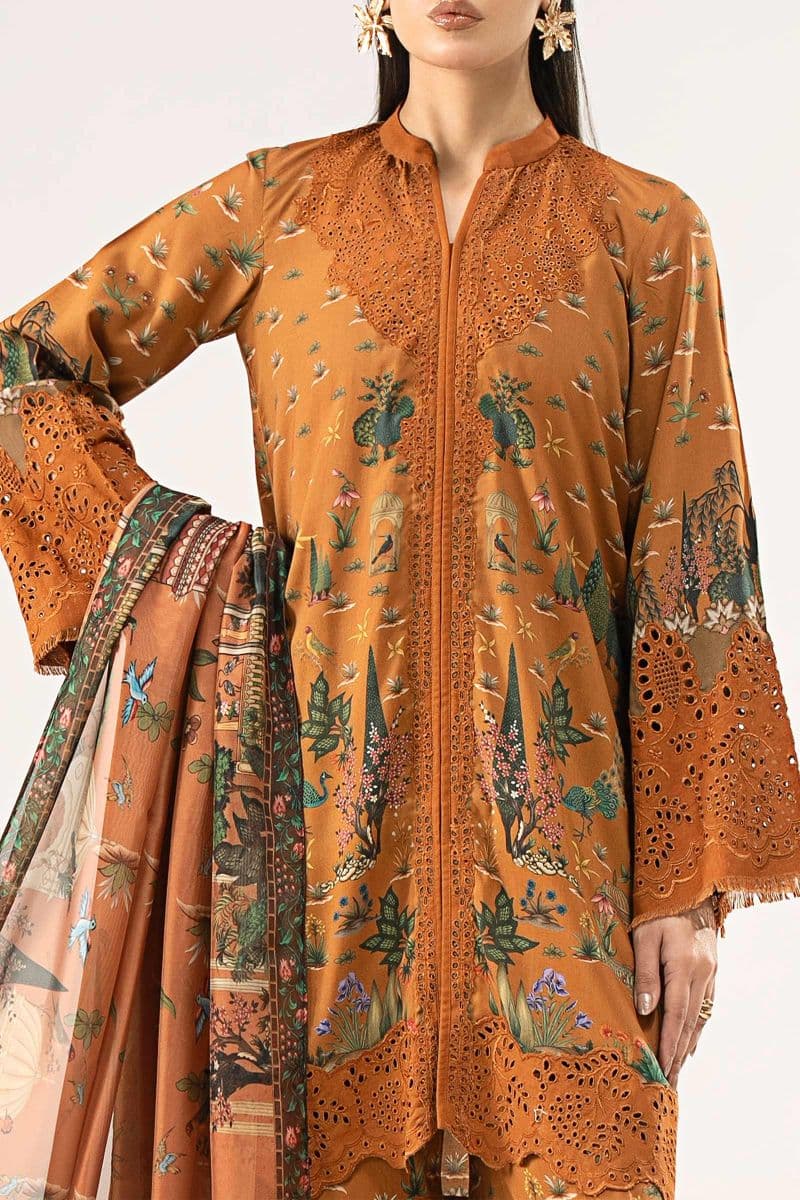 3 Piece Embroidered Linen Suit thumbnail