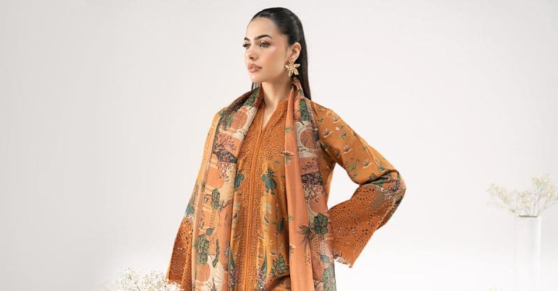 3 Piece Embroidered Linen Suit thumbnail