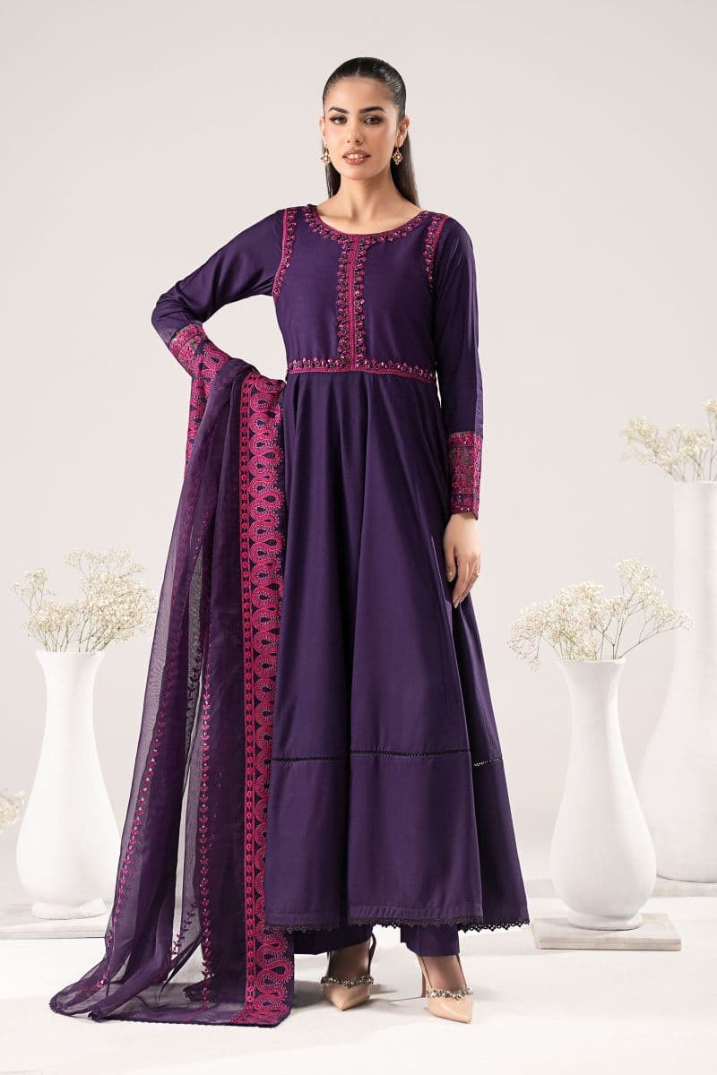 3 Piece Embroidered Linen Suit thumbnail