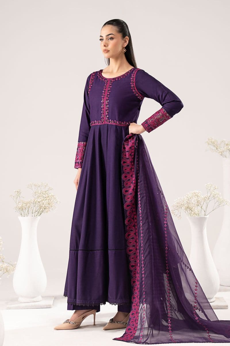 3 Piece Embroidered Linen Suit thumbnail