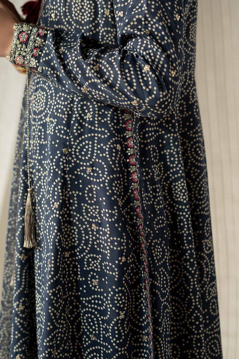 3 Piece Embroidered Raw Silk Suit thumbnail