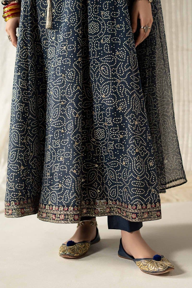 3 Piece Embroidered Raw Silk Suit thumbnail
