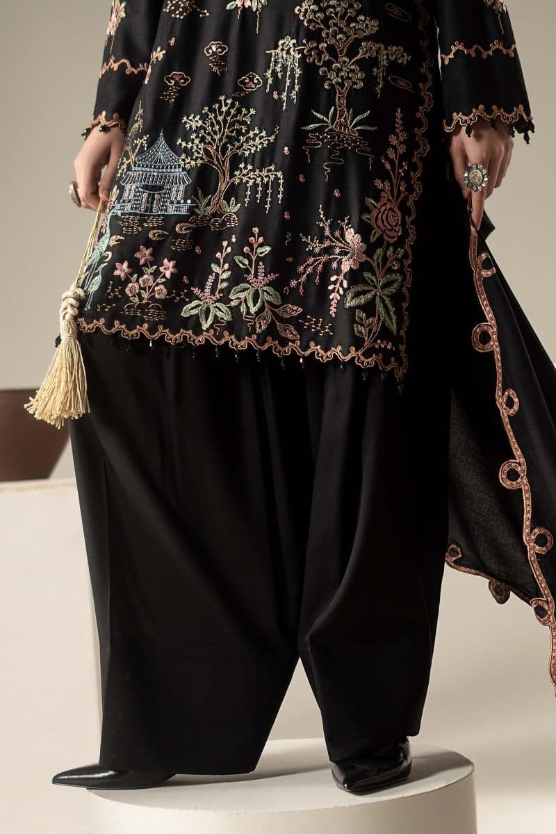 3 Piece Embroidered Marina Twill Suit thumbnail