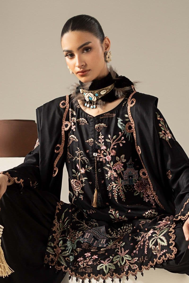 3 Piece Embroidered Marina Twill Suit thumbnail