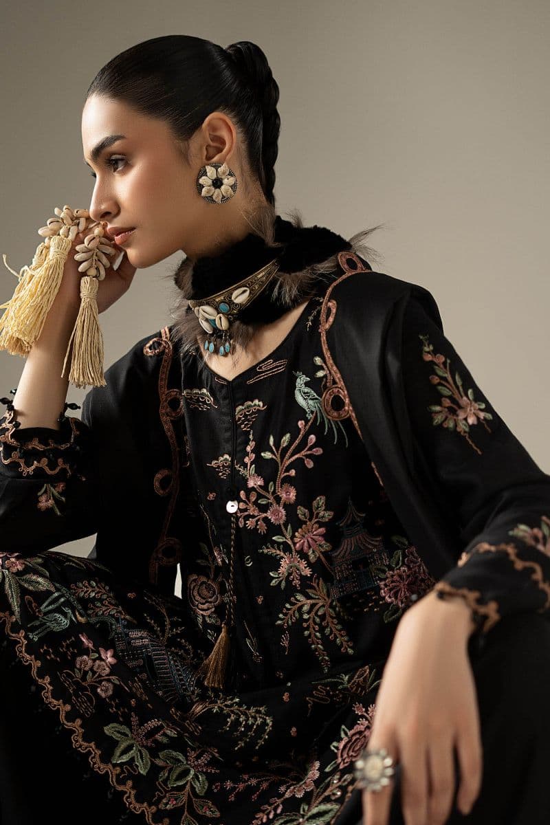 3 Piece Embroidered Marina Twill Suit thumbnail