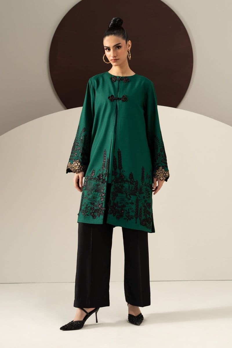 3 Piece Embroidered Linen Suit thumbnail