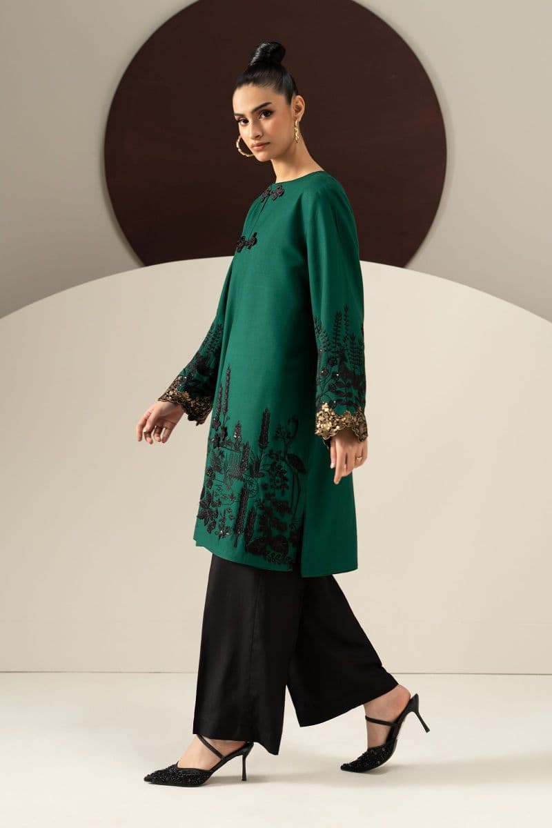 3 Piece Embroidered Linen Suit thumbnail