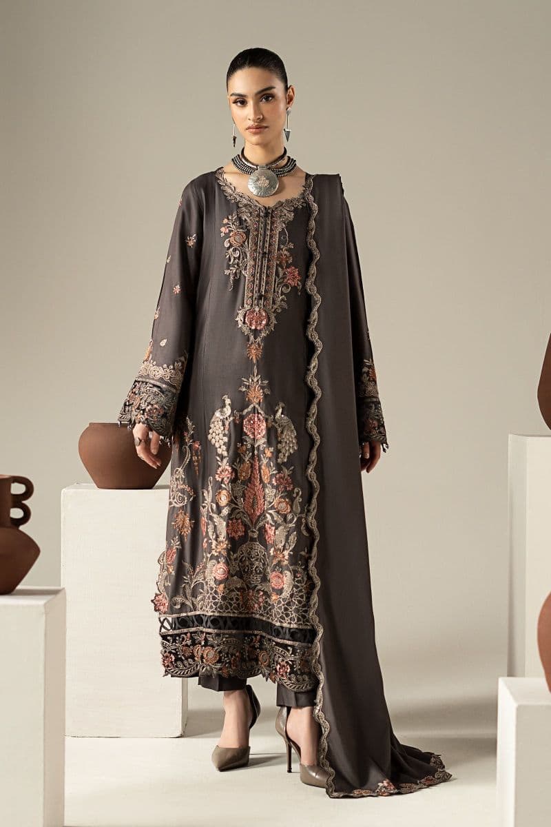 3 Piece Embroidered Linen Suit thumbnail
