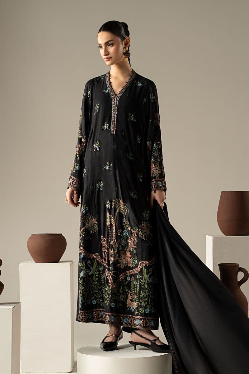 3 Piece Embroidered Linen Suit thumbnail