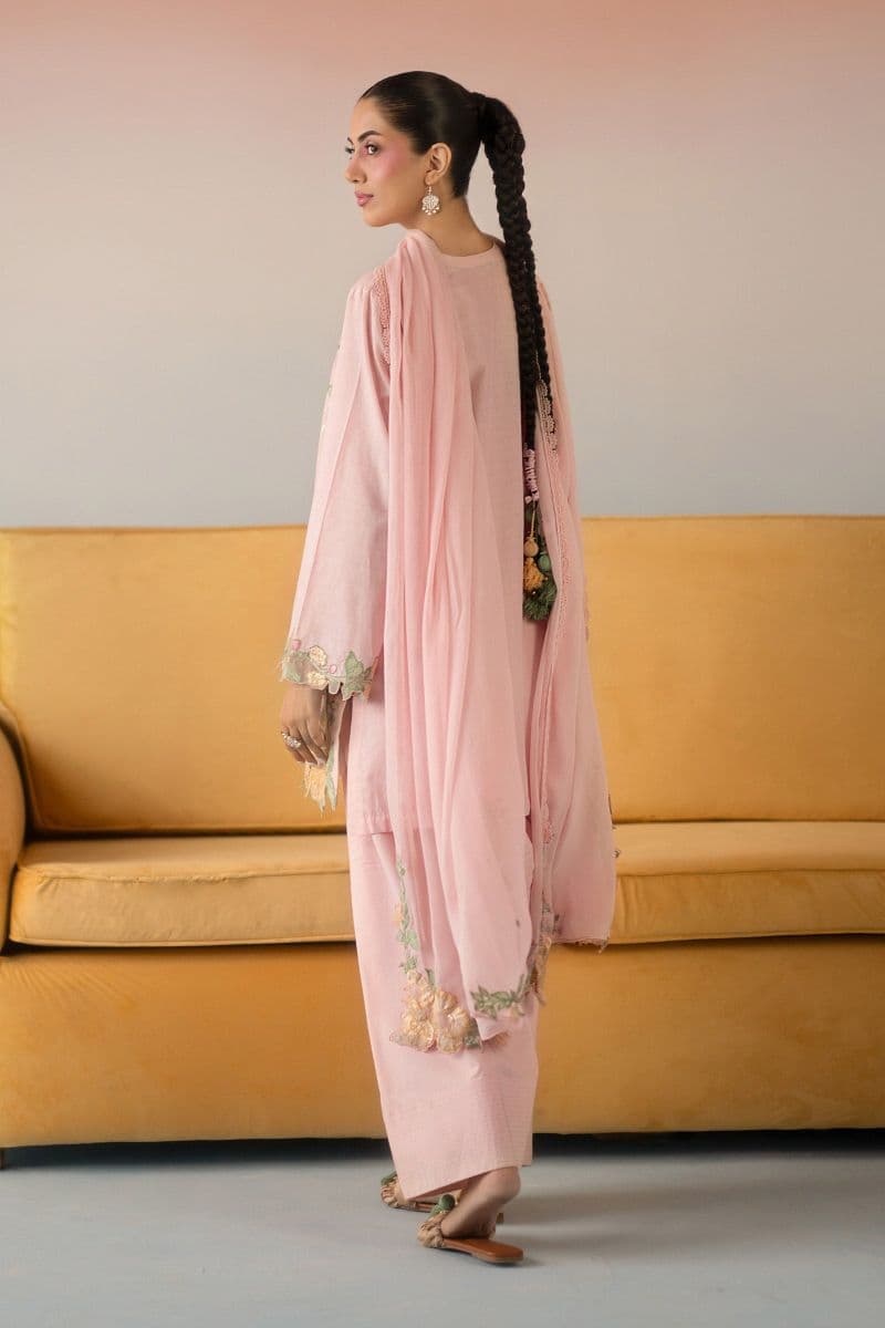 3 Piece Embroidered Dobby Lawn Suit thumbnail