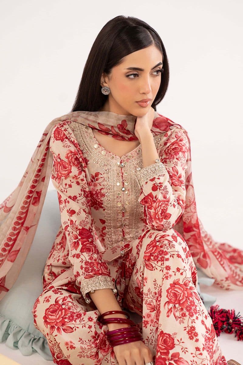 3 Piece Embroidered Lawn Suit