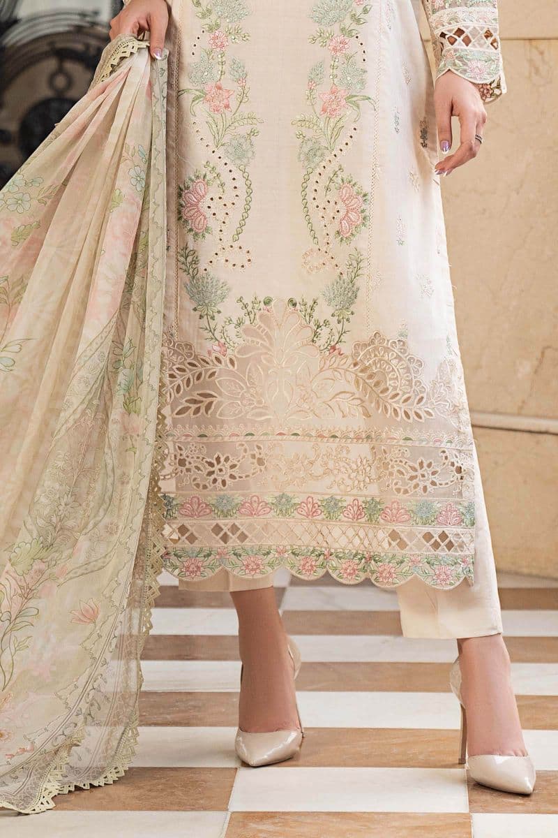3 Piece Embroidered Self Jacquard Lawn Suit thumbnail