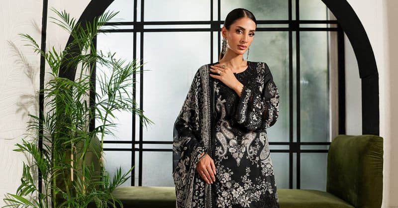 3 Piece Embroidered Lawn Suit