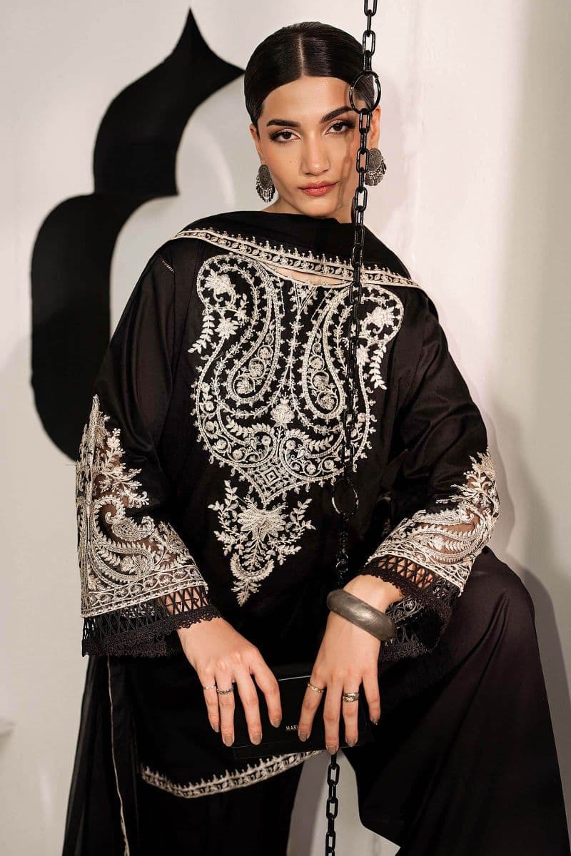 3 Piece Embroidered Dobby Lawn Suit