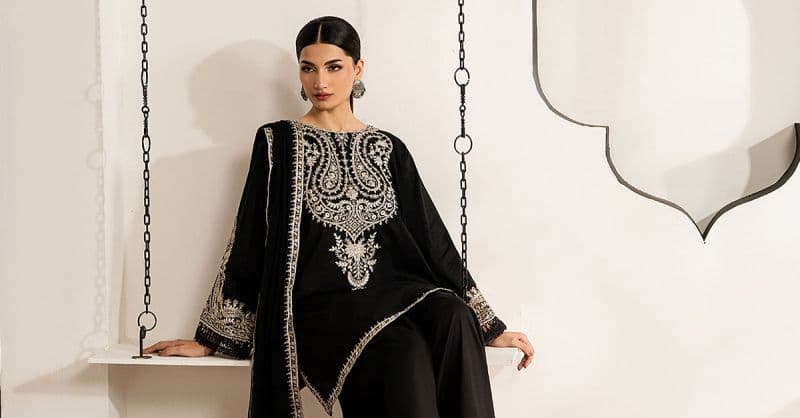 3 Piece Embroidered Dobby Lawn Suit