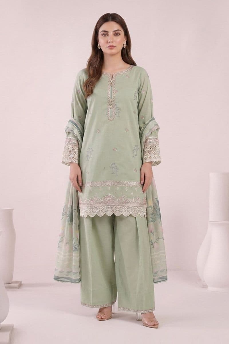 3 Piece Embroidered Lawn Suit thumbnail