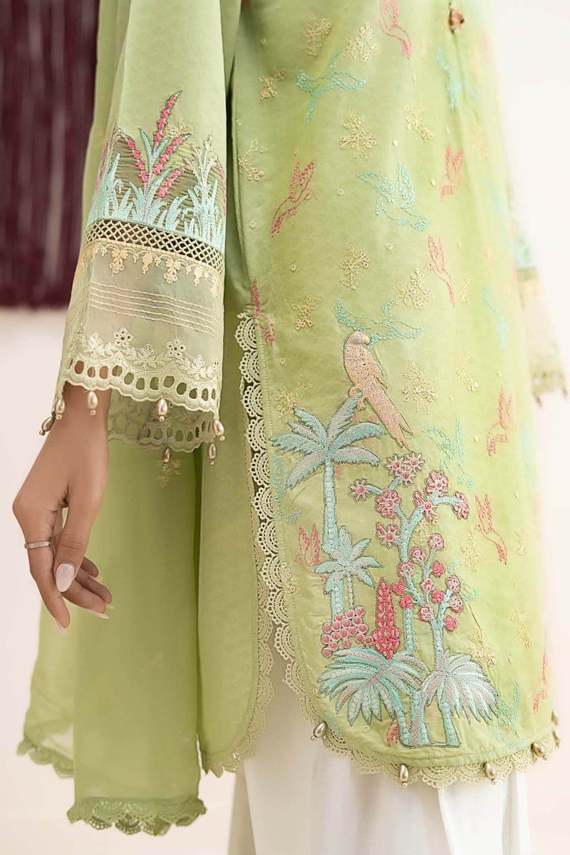 3 Piece Embroidered Dobby Lawn Suit thumbnail