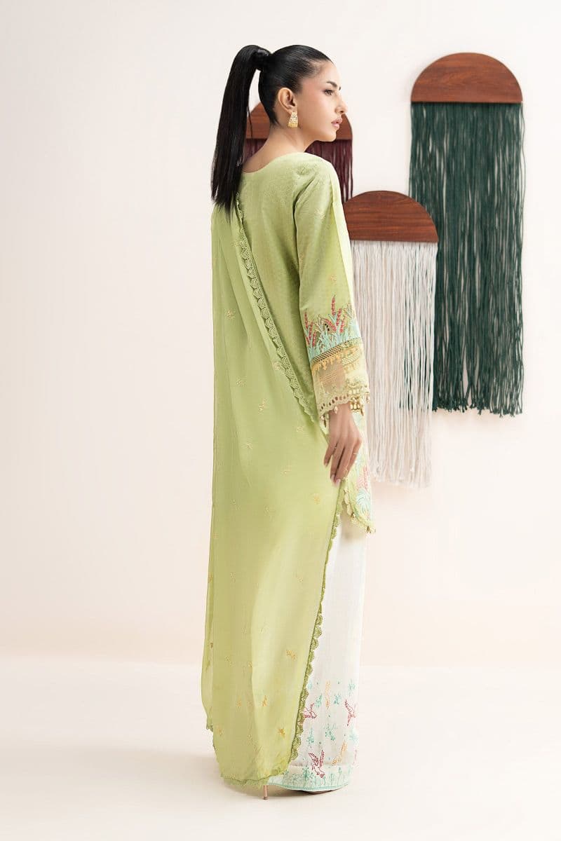 3 Piece Embroidered Dobby Lawn Suit thumbnail
