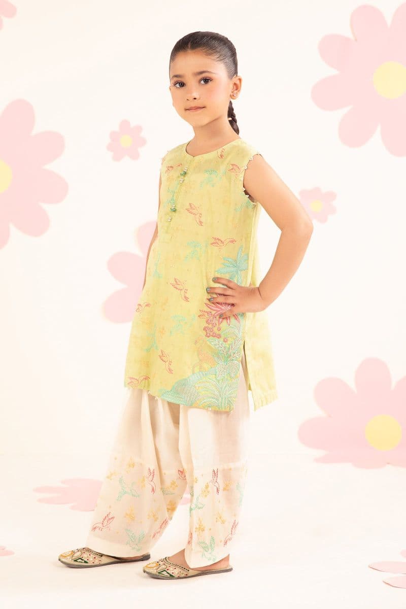 2 Piece Embroidered Dobby Lawn Suit thumbnail