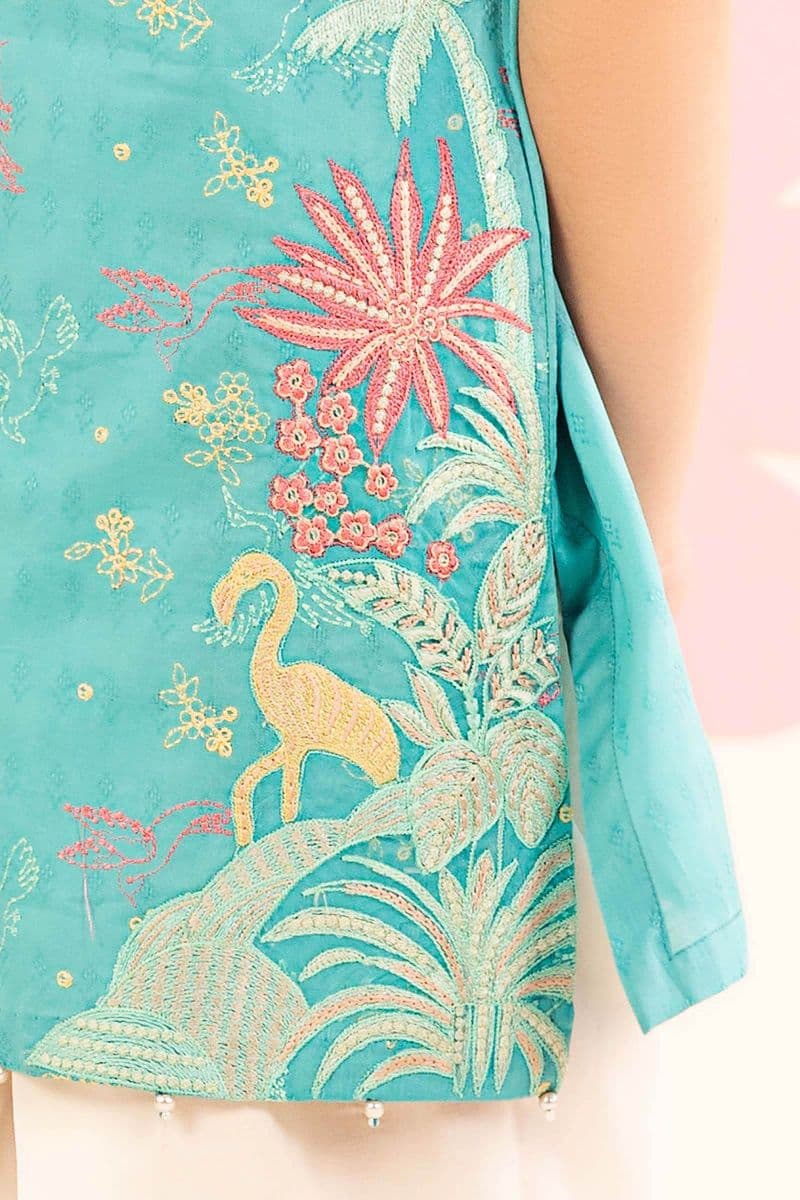 2 Piece Embroidered Dobby Lawn Suit thumbnail