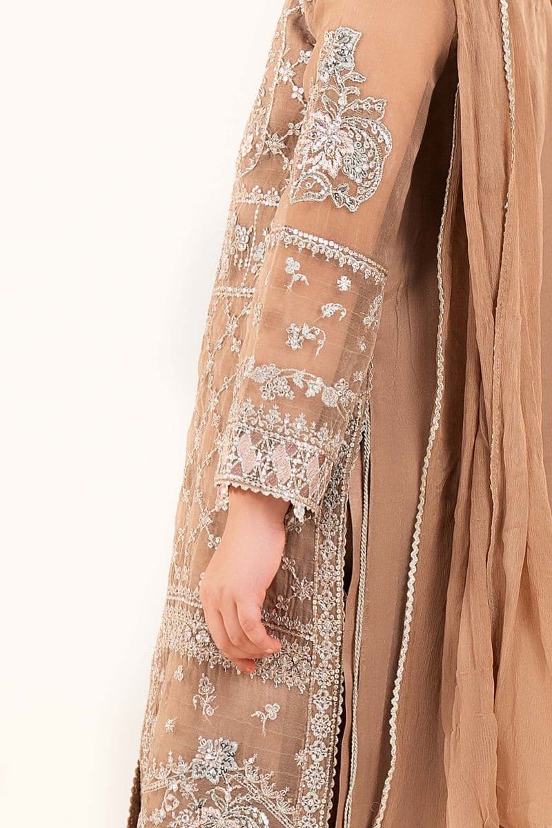 3 Piece Embroidered Organza Suit thumbnail