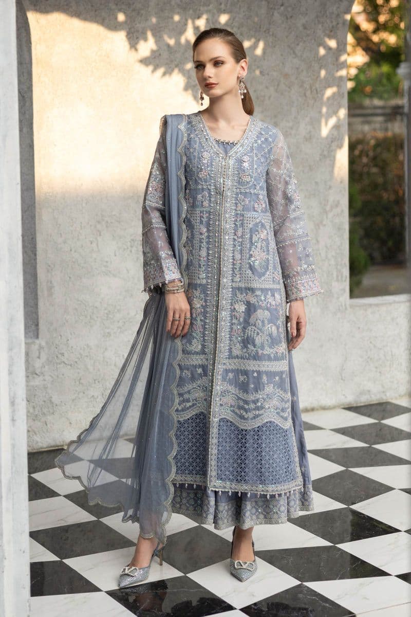 3 Piece Embroidered Organza Suit thumbnail