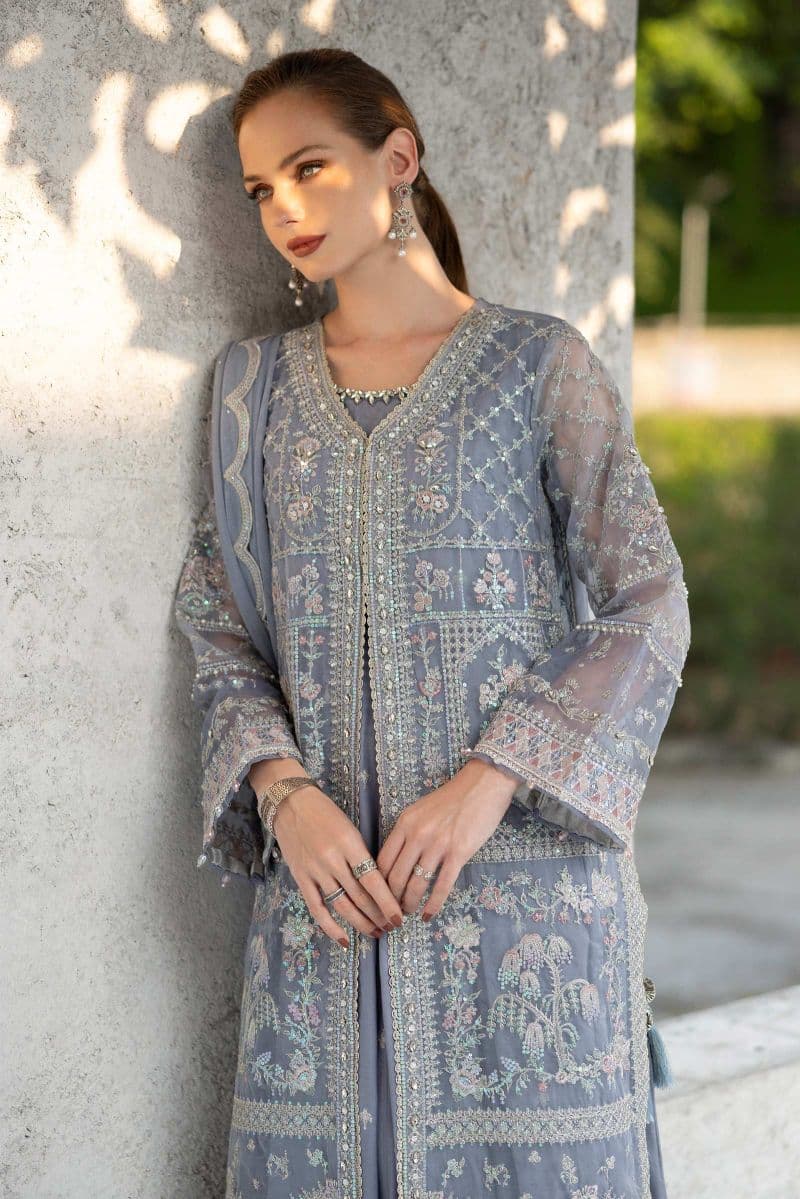 3 Piece Embroidered Organza Suit thumbnail