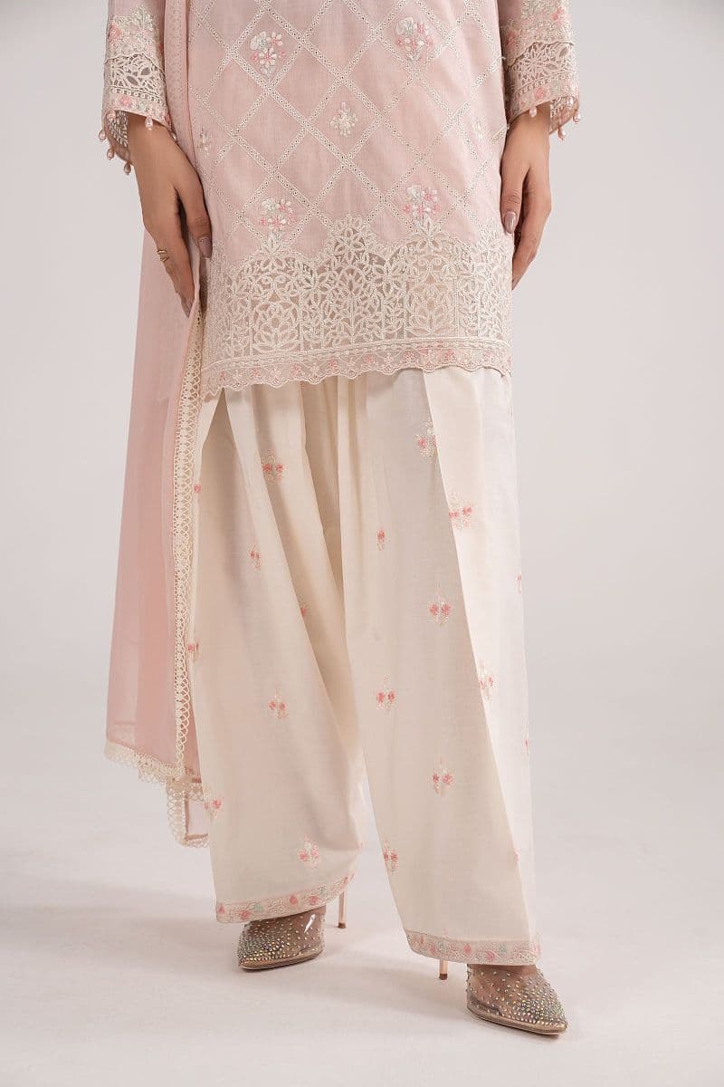 3 Piece Embroidered Dobby Lawn Suit thumbnail