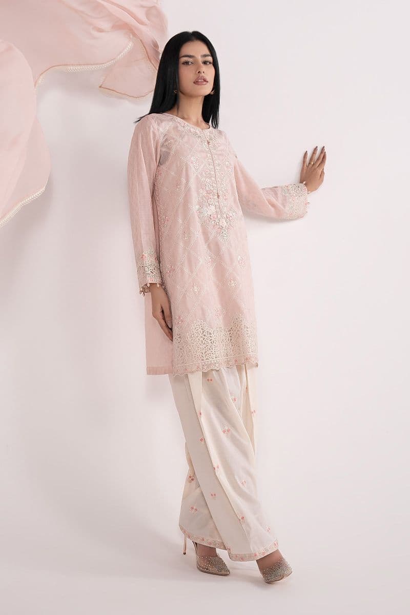 3 Piece Embroidered Dobby Lawn Suit thumbnail