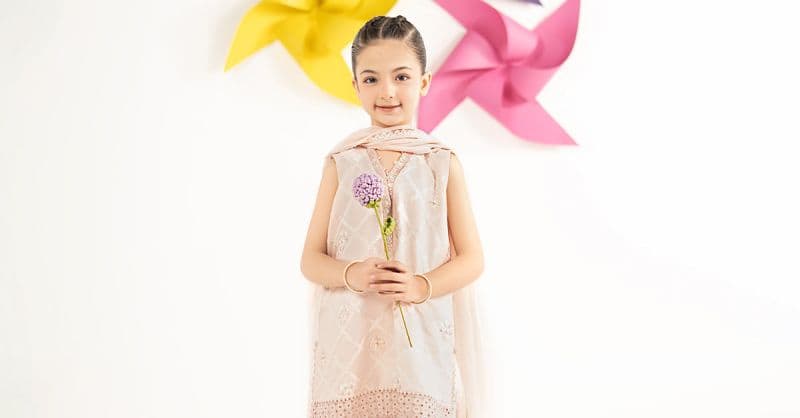 3 Piece Embroidered Dobby Lawn Suit thumbnail